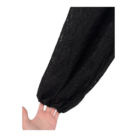 ASTR the Label lace mini cocktail party dress black size Medium M - Picture 3 of 6